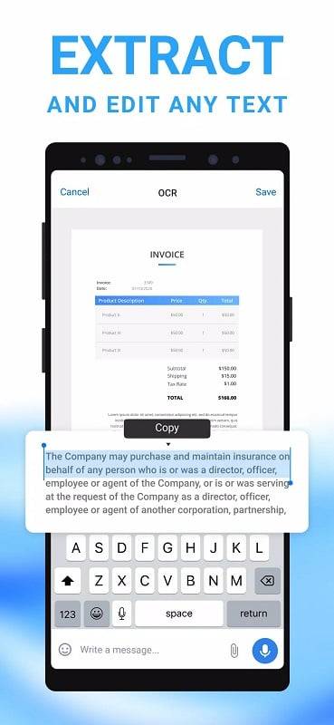 Mobile Scanner - Scan to PDF Captura de tela 1