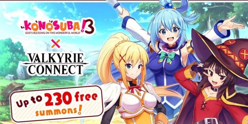 Konosuba tham gia lực lượng với Valkyrie Connect cho sự kiện độc quyền