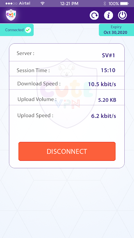 Cute VPN Tangkapan skrin 3