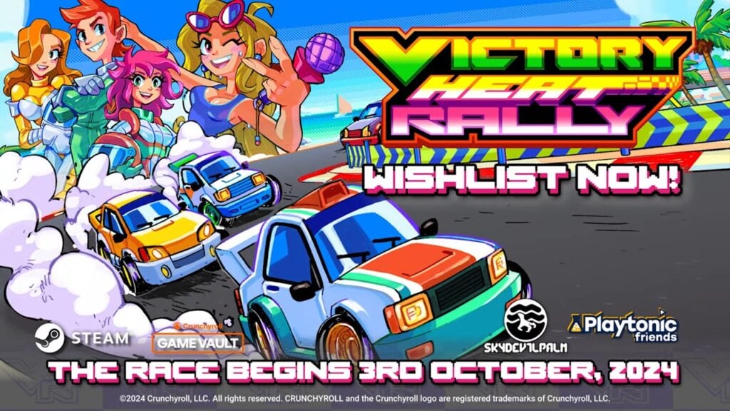 Victory Heat Rally Retro Racer debütiert auf Mobilgeräten über Crunchyroll