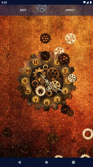 Steampunk Clock Wallpaper ภาพหน้าจอ 3