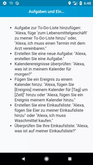 Befehle für Echo Dot Ekran Görüntüsü 2