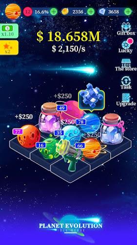 Planet evolution:idle merge Ekran Görüntüsü 0