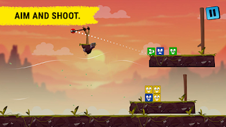 Hit Knock Out Slingshot ball Captura de tela 3