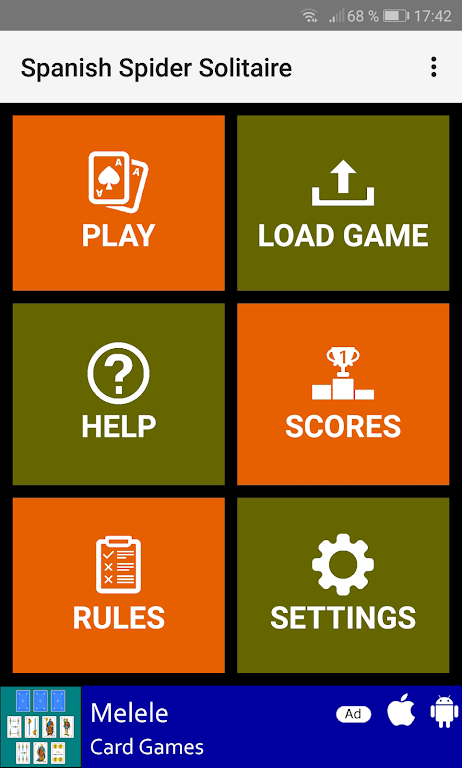 Spanish Spider Solitaire Скриншот 0
