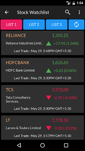 NSE BSE Indian Stock Quotes - Live Market Prices Capture d'écran 3