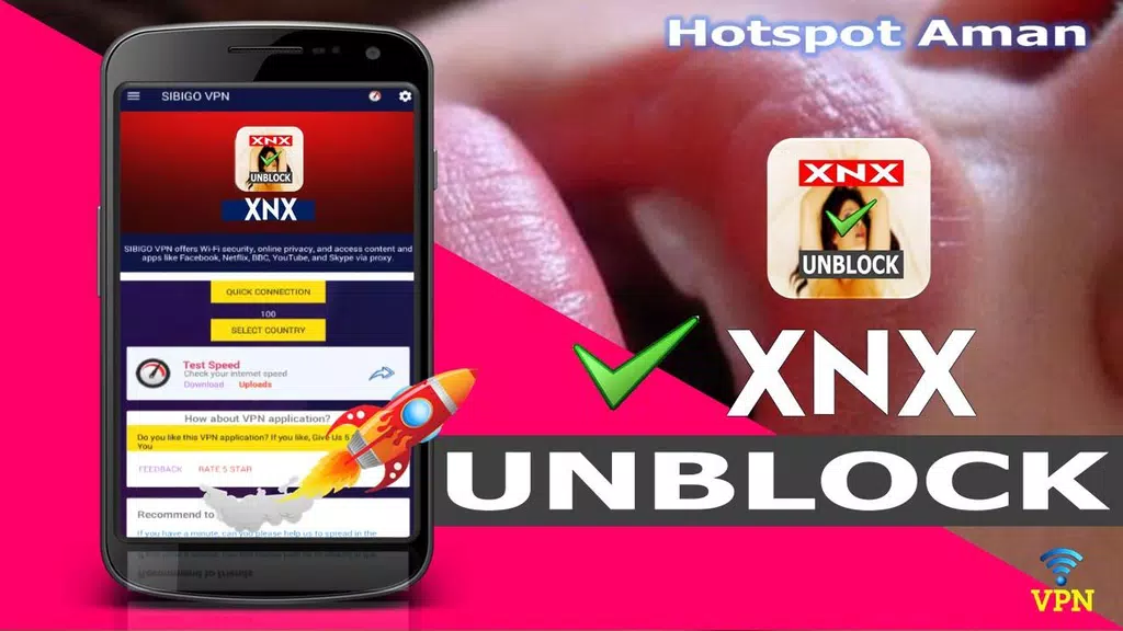 VPN Unblock XnX - Buka Situs X-Video & Sites スクリーンショット 1