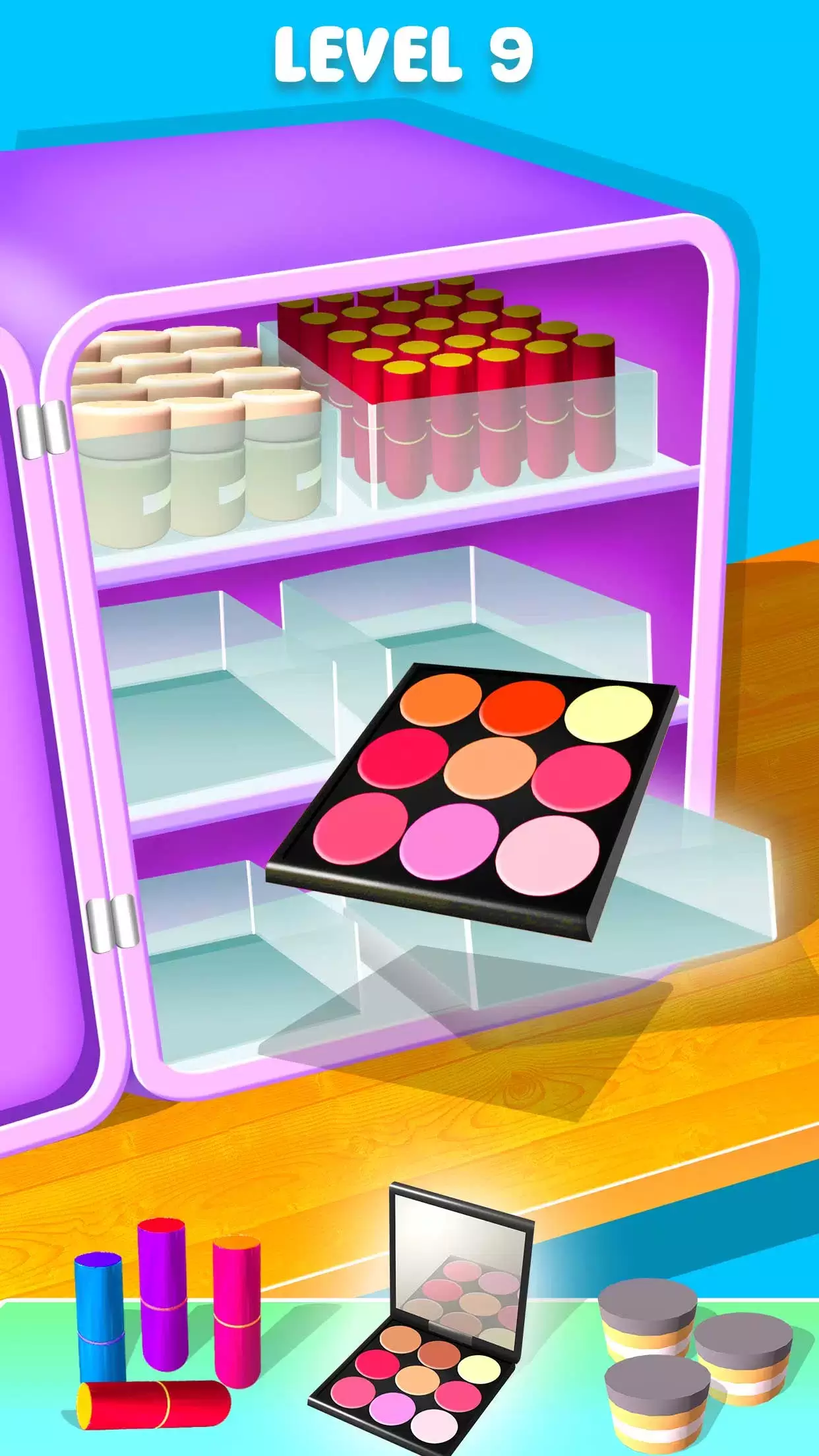 Fill the Makeup Organizer Game स्क्रीनशॉट 3