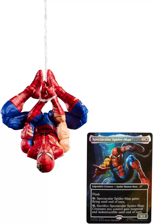 New Spider-Man Figures Launch With MTG Cards
