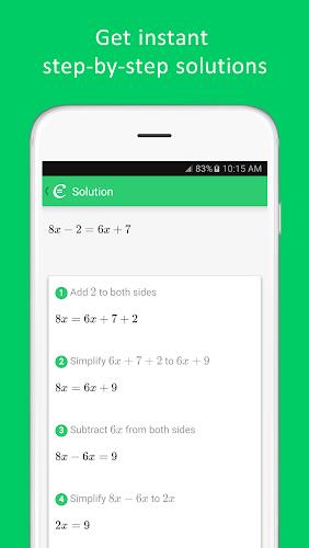 Cymath - Math Problem Solver Tangkapan skrin 1