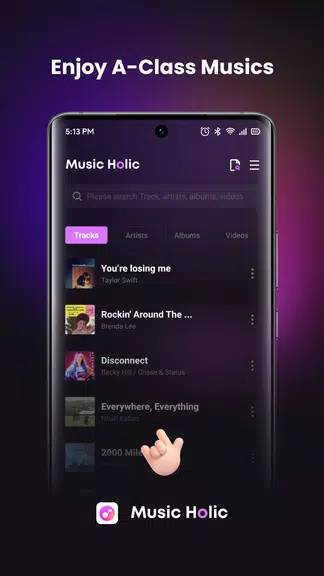 Music Holic-Offline Music Ekran Görüntüsü 0