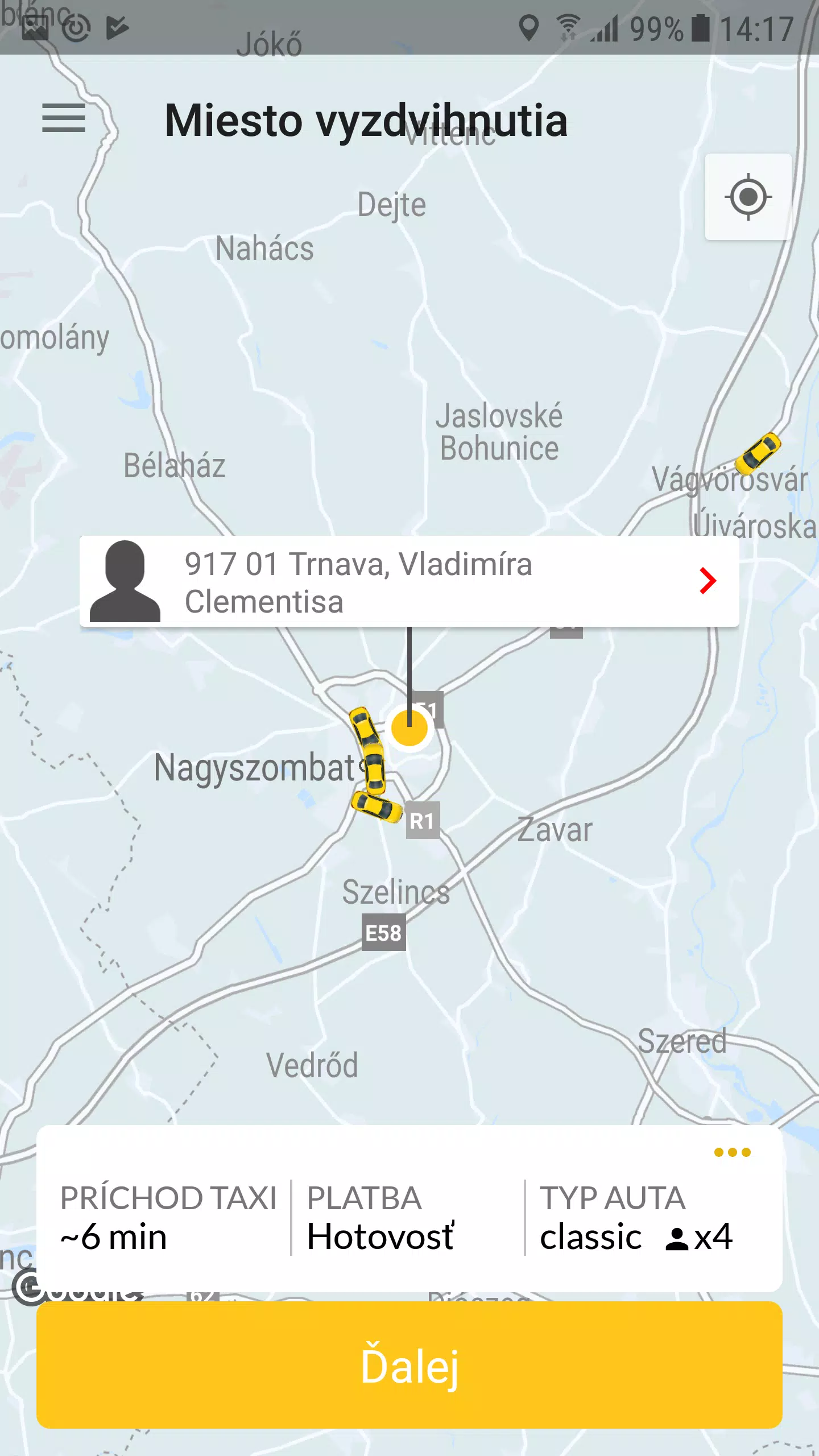 Schermata Yellow Taxi Trnava 0