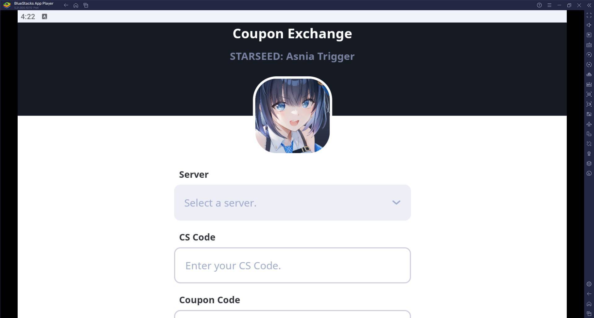 STARSEED: Asnia Trigger Redeem Code Instructions