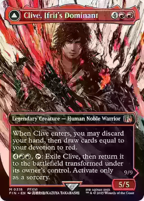 Clive, Dominant d'Ifrit (Sans bordure)