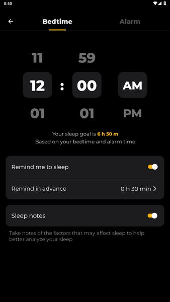 Sleep Tracker Zrzut ekranu 0