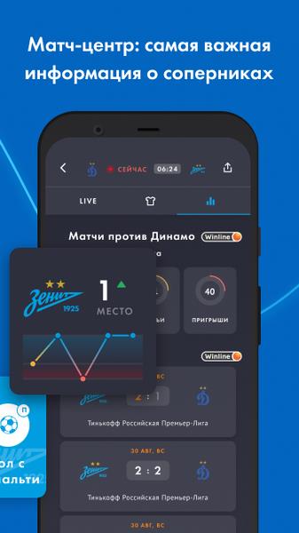 FC Zenit Official App Schermafbeelding 2