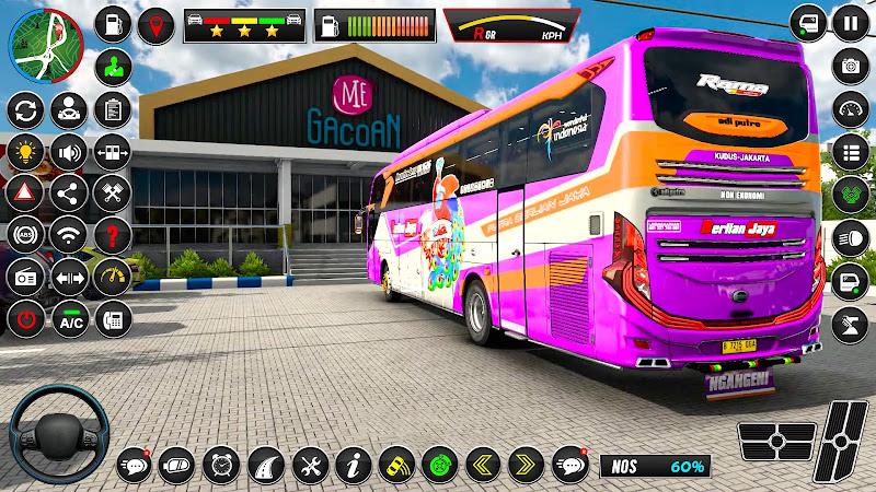 Luxury Coach Bus Driving Game Capture d'écran 1