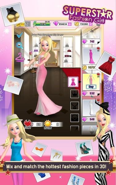 Superstar Fashion Girl Captura de pantalla 3