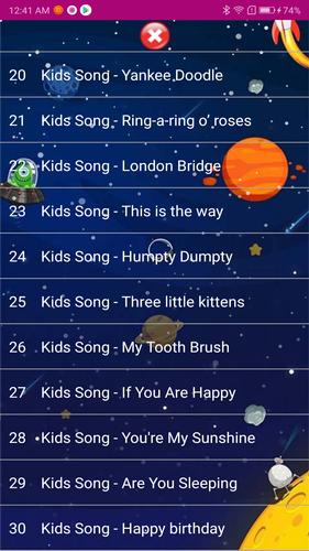 Kids Song 스크린샷 2