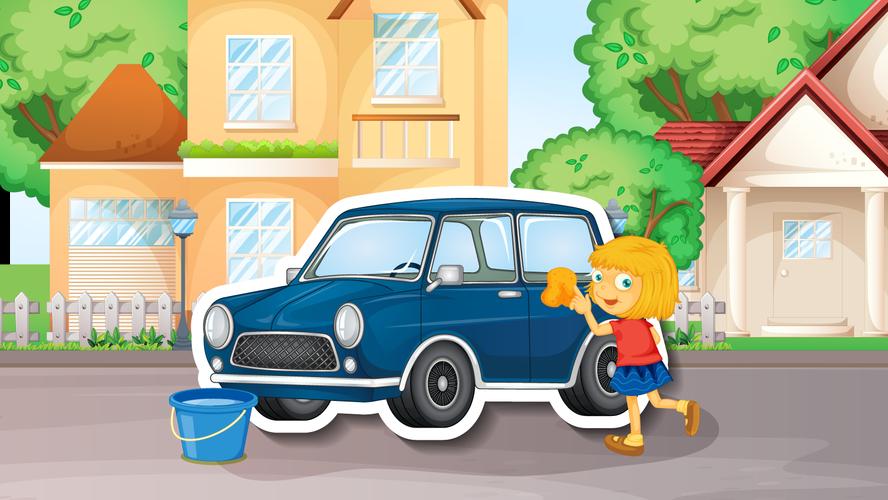 Schermata Car Wash Game For Kids Offline 1