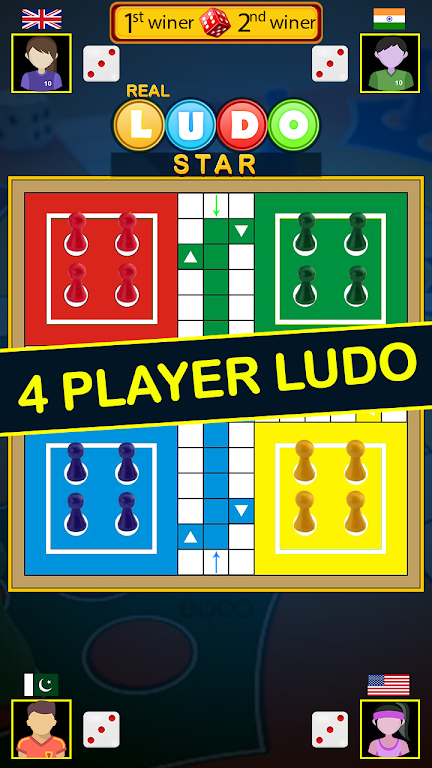 Real Ludo Star King : Board Game应用截图第1张