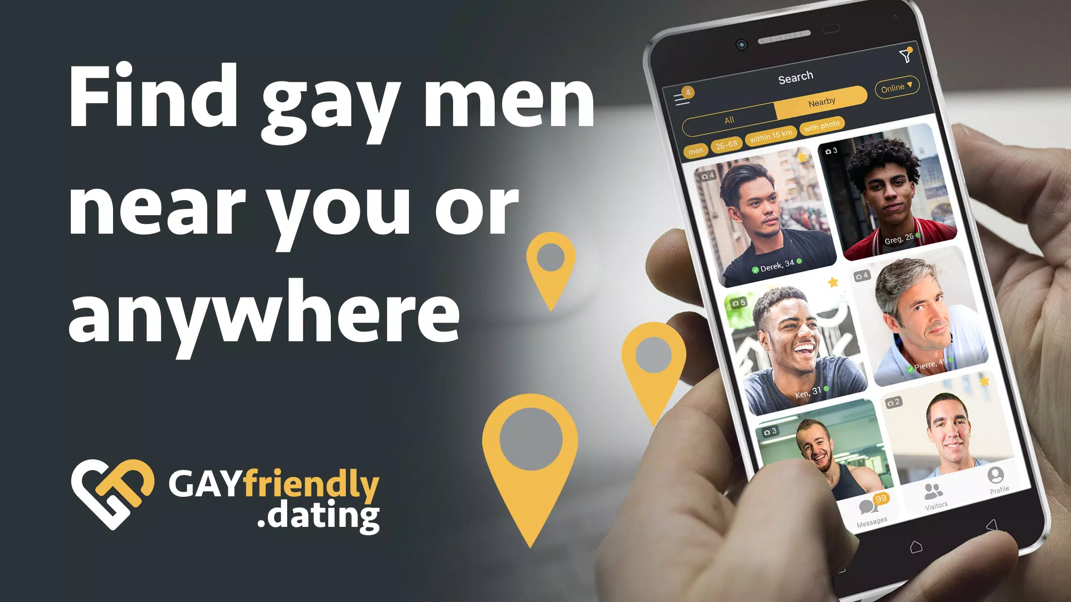 Gay guys chat & dating app ภาพหน้าจอ 1