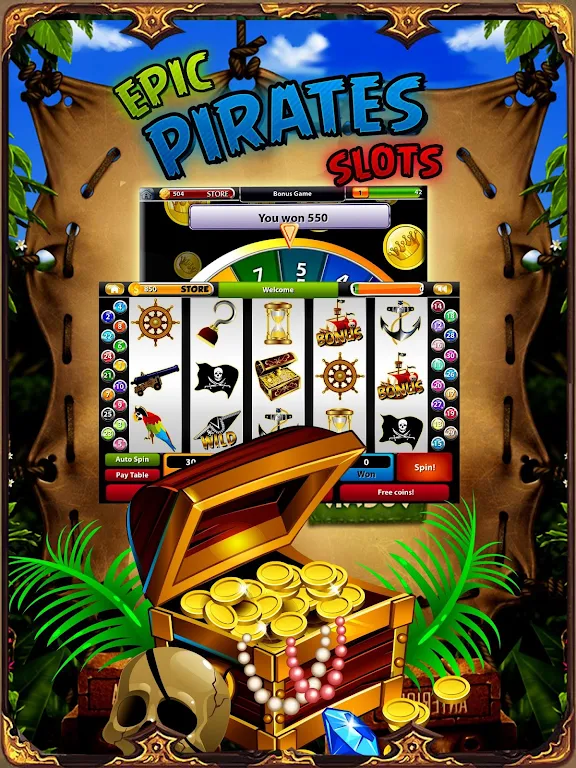 Pirate Treasure Mega Slots應用截圖第1張