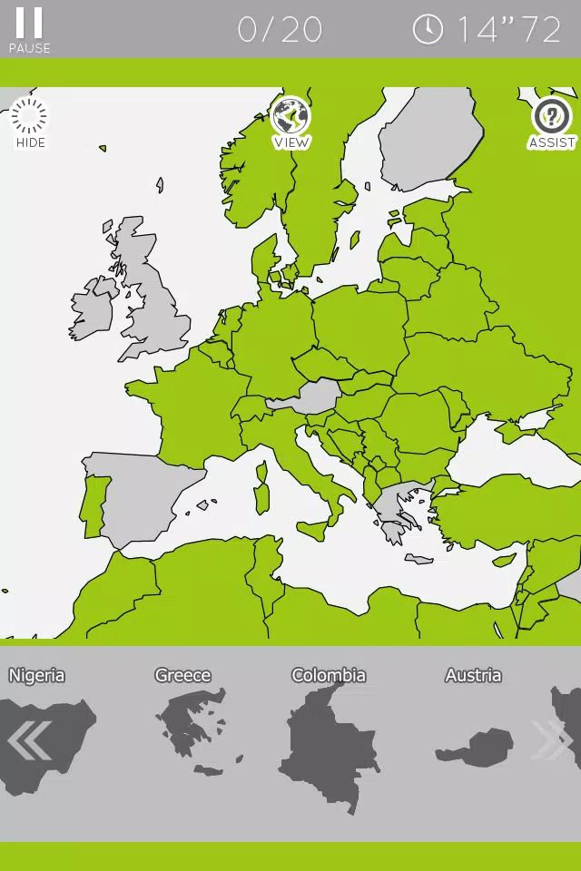 E. Learning World Map Puzzle Schermafbeelding 3