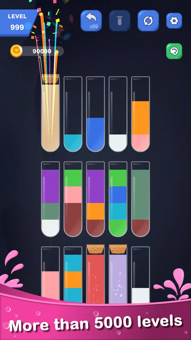 Color Water Sort - Puzzle 스크린샷 1