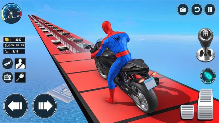 Superhero Bike Stunt Games GT स्क्रीनशॉट 0