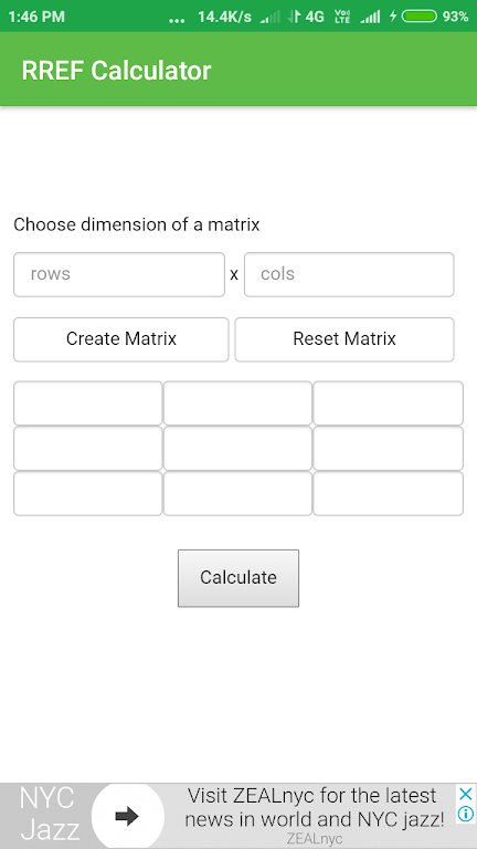 RREF Calculator Ekran Görüntüsü 1