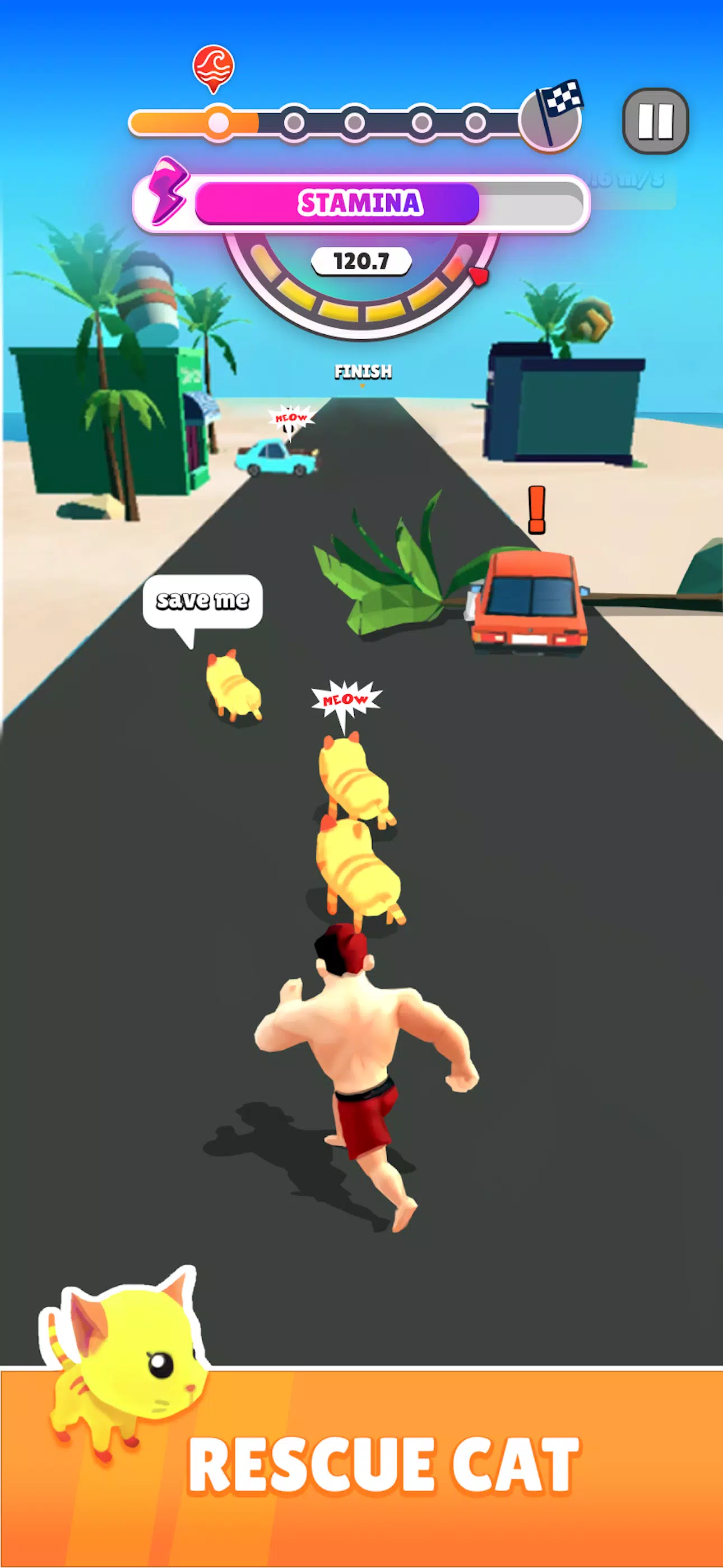 Rescue Run: Save the Cats 스크린샷 2