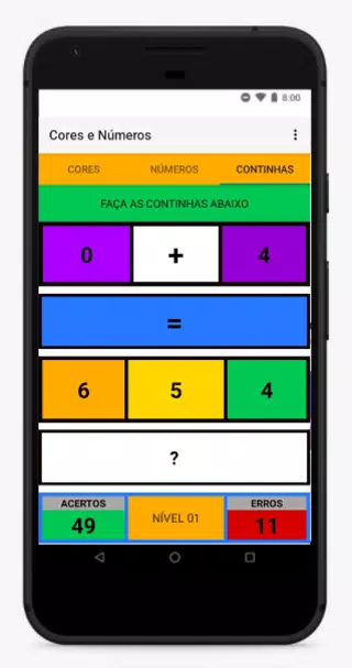 Schermata Cores e Números 2