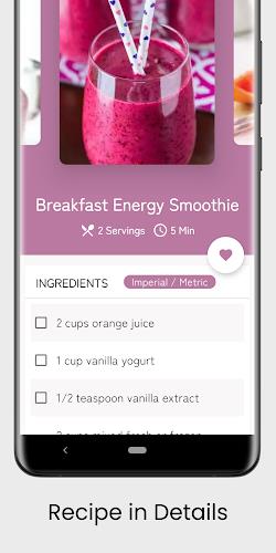 500+ recettes de smoothies Capture d'écran 3