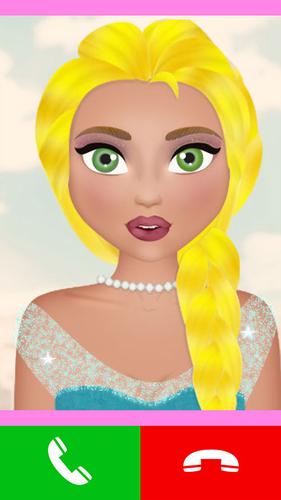 fake call princess game Captura de pantalla 2