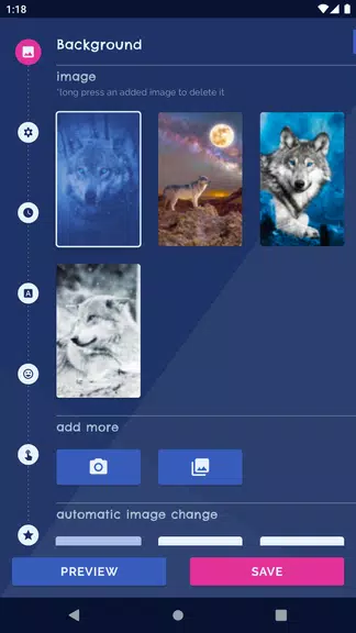 Night Wolf Live Wallpaper ภาพหน้าจอ 0