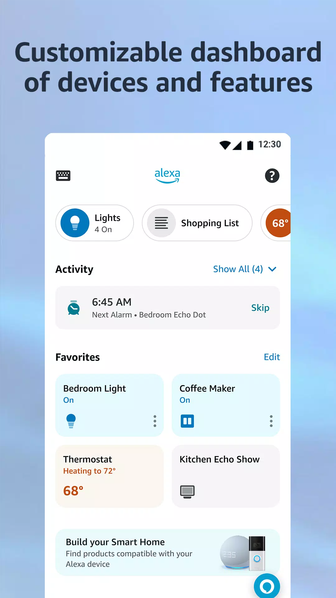 Amazon Alexa स्क्रीनशॉट 0