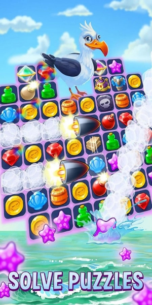 Pirates & Pearls: Match 3 Game Captura de tela 0