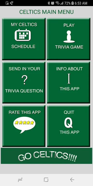 Trivia & Schedule Celtics fans Schermafbeelding 0