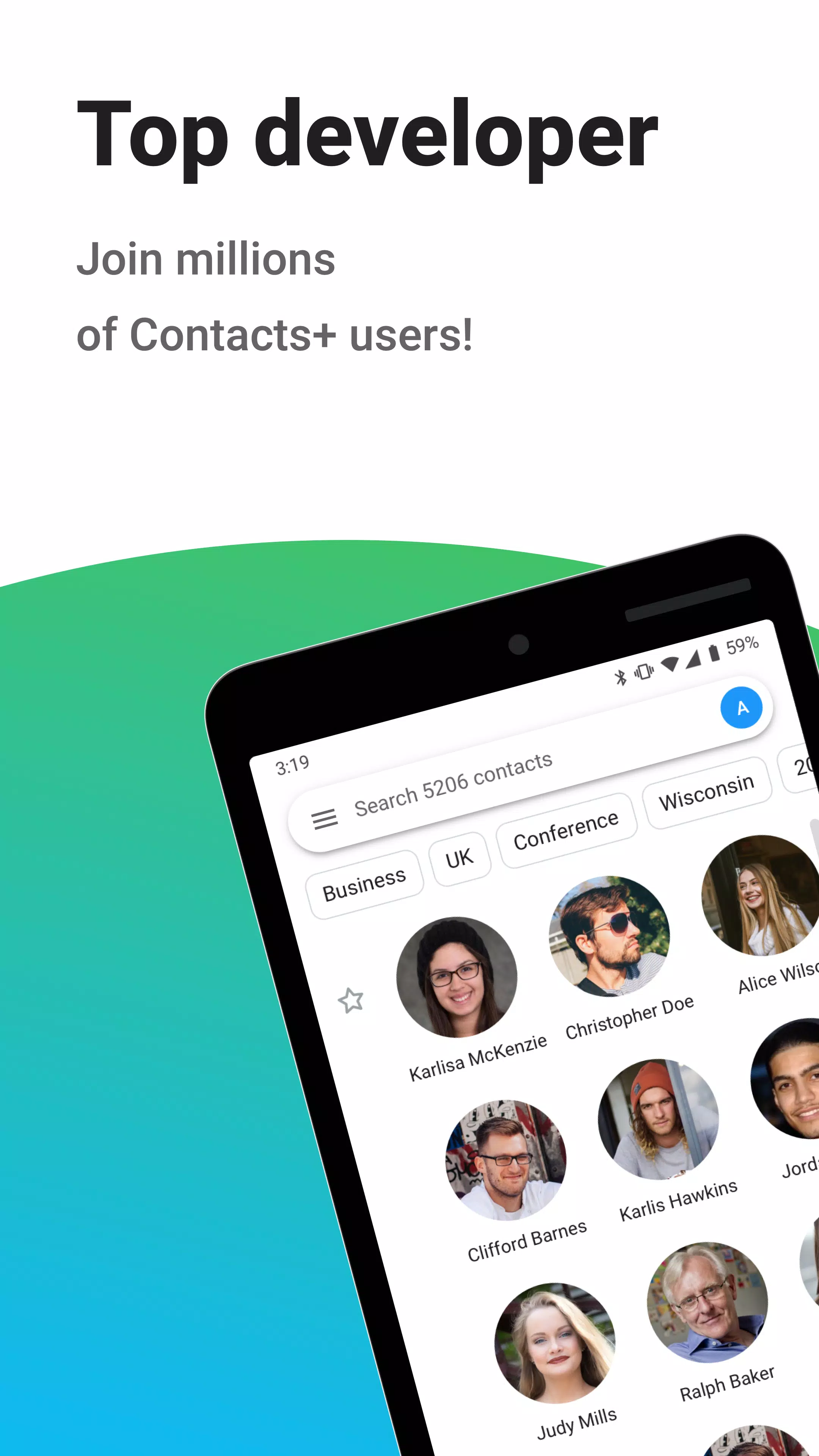 Contacts+ ภาพหน้าจอ 0