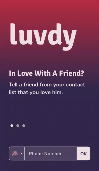 luvdy - Anonymous Dating Among Friends Screenshot 0