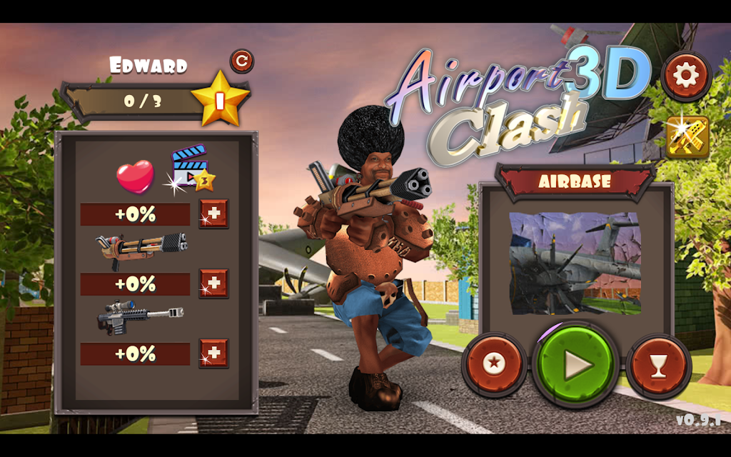 Airport Clash 3D - Minigun Sho Ekran Görüntüsü 0