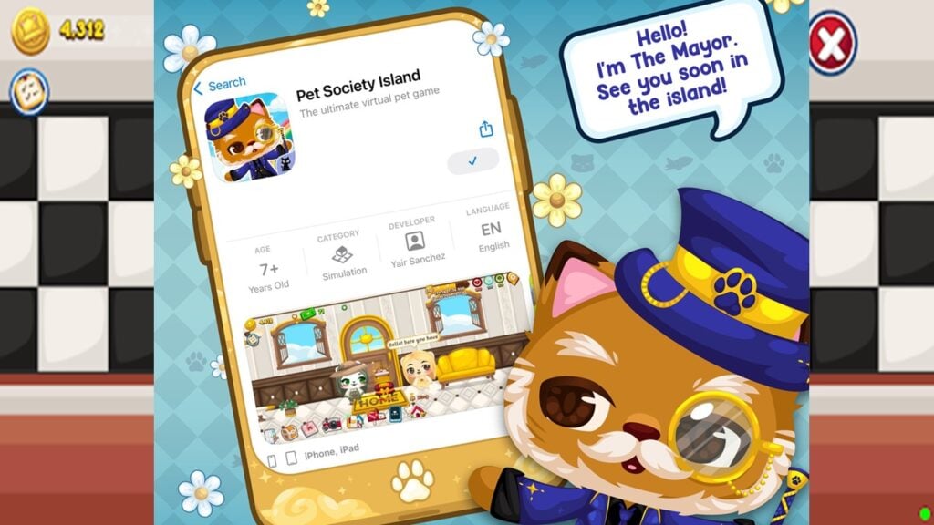 Pet Society Island는 안드로이드의 새로운 가상 애완동물 게임입니다.