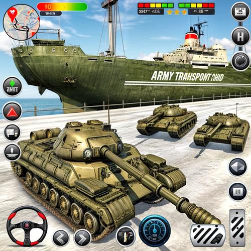 Army Transport Tank Ship Games Скриншот 2