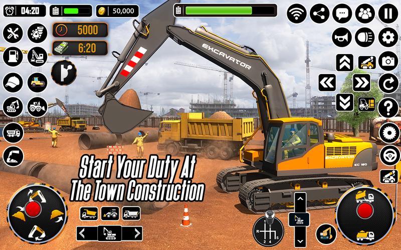 City Heavy Excavator Crane 3D स्क्रीनशॉट 3