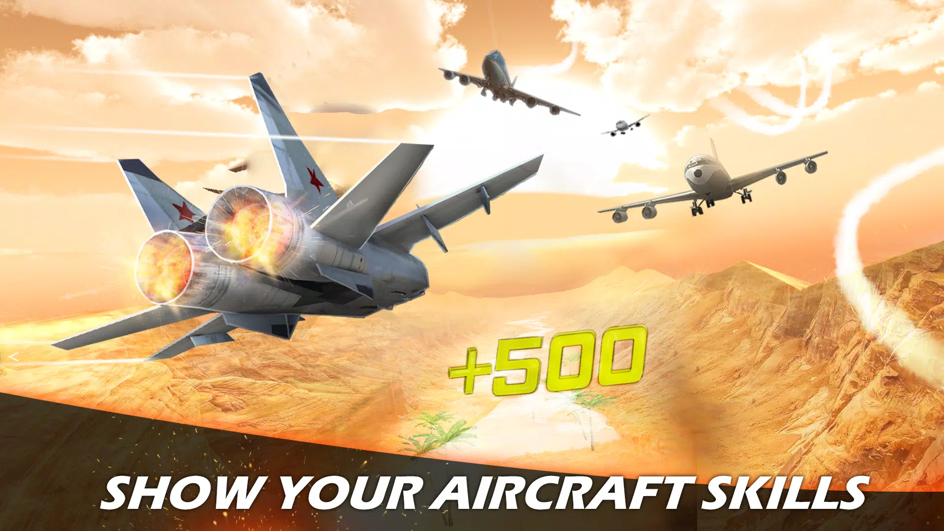 Schermata Jet Fighter Airplane Racing 2