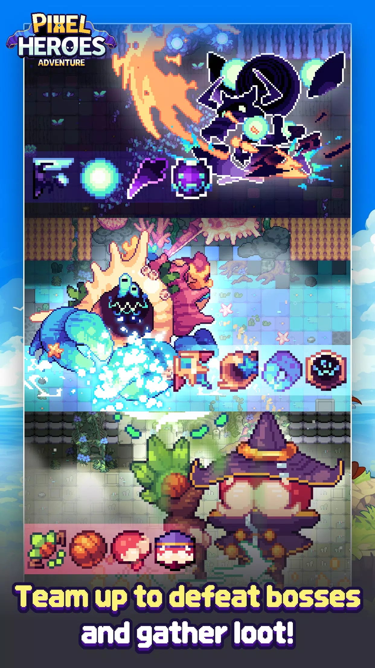 Pixel Heroes Adventure Captura de pantalla 1