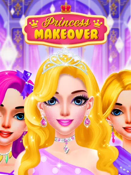 Pink Princess MakeUp Salon Schermafbeelding 0