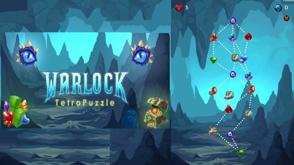 Warlock Tetropuzzleは、魔法に満ちたキャンディークラッシュ、テトリス、ダンジョンのブレンドです