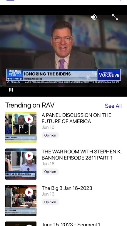 Real America’s Voice News Captura de tela 0